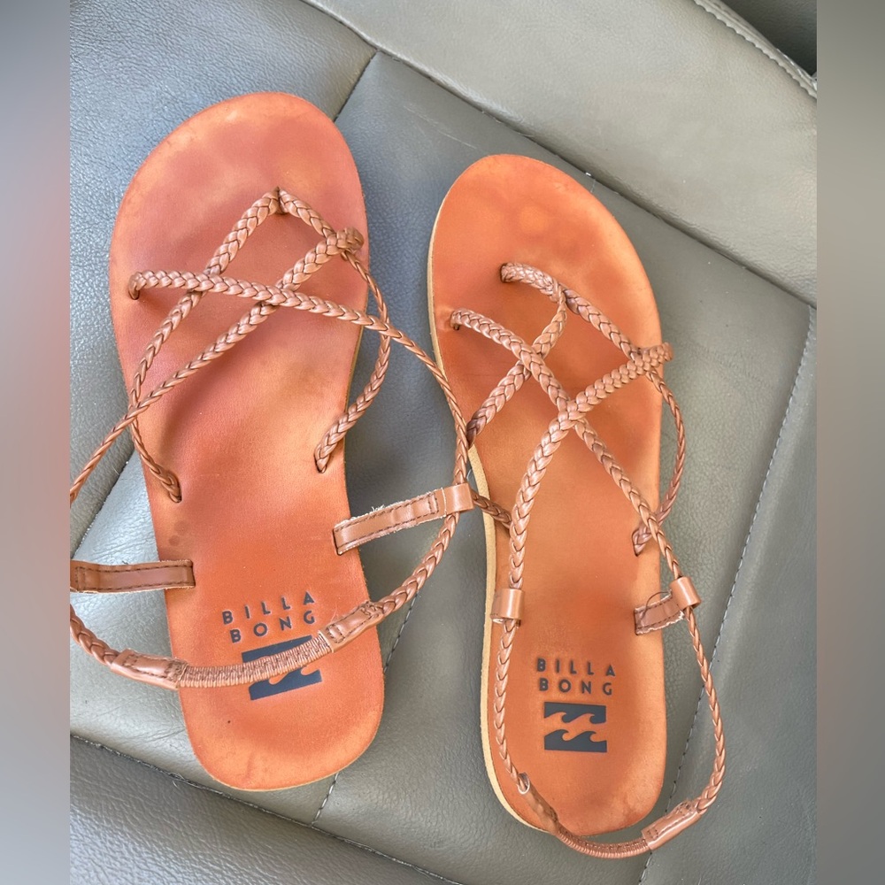 Billabong Women's Brown Braided Sandals